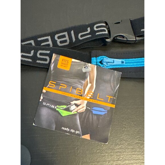 NWT Spibelt Small Personal Item Belt With Adjustable Strap & Blue Zipper Size S - Picture 2 of 3